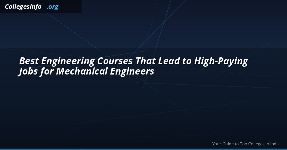 Best Engineering Courses for High-Paying Jobs 2026 — CSE, AI/ML, ECE Salary Compared