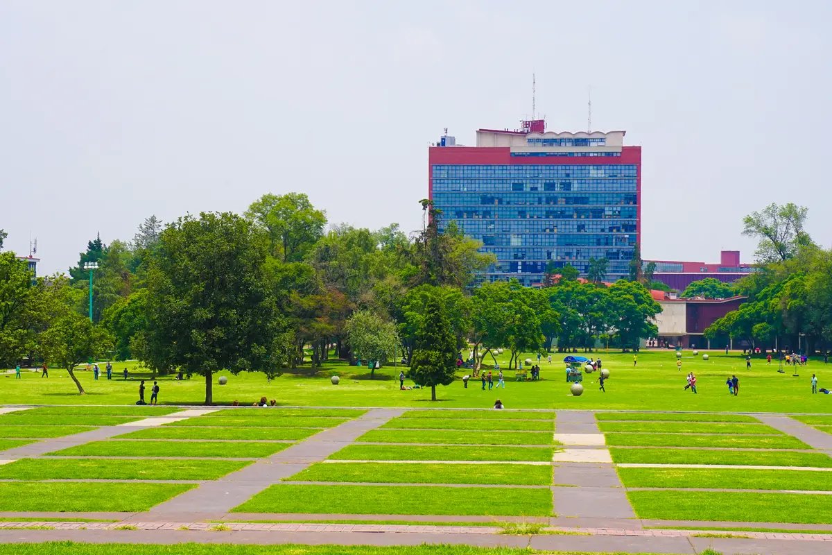 PU college campus with modern buildings and green spaces in Bangalore