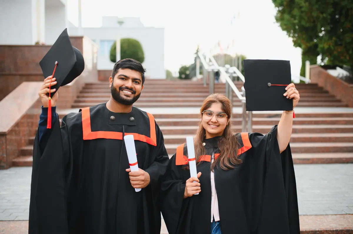 PU college graduates celebrating results in Bangalore